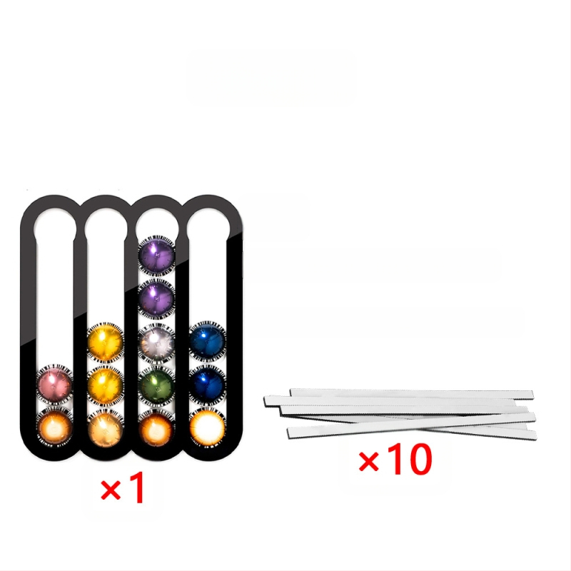 Ακρυλική θήκη για κάψουλες καφέ — μοντέρνος μινιμαλιστικός σχεδιασμός, οργάνωση για ντουλάπι/συρτάρι κουζίνας