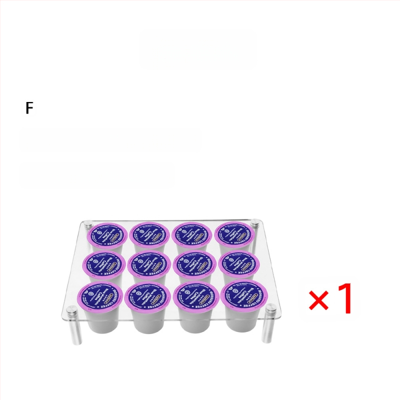 Ακρυλική θήκη για κάψουλες καφέ — μοντέρνος μινιμαλιστικός σχεδιασμός, οργάνωση για ντουλάπι/συρτάρι κουζίνας