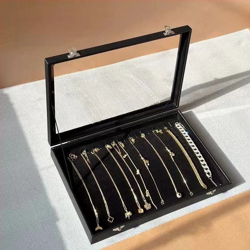 Cutie pentru bijuterii cu capac pentru inele, cercei, coliere și brățări – material: catifea; utilizare: ambalare inele; ambalaj special: ambalaj bijuterii; număr de produs: Manufacturer Direct Supply Custom Made Cross-border