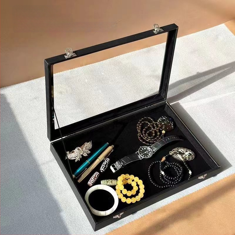 Cutie pentru bijuterii cu capac pentru inele, cercei, coliere și brățări – material: catifea; utilizare: ambalare inele; ambalaj special: ambalaj bijuterii; număr de produs: Manufacturer Direct Supply Custom Made Cross-border