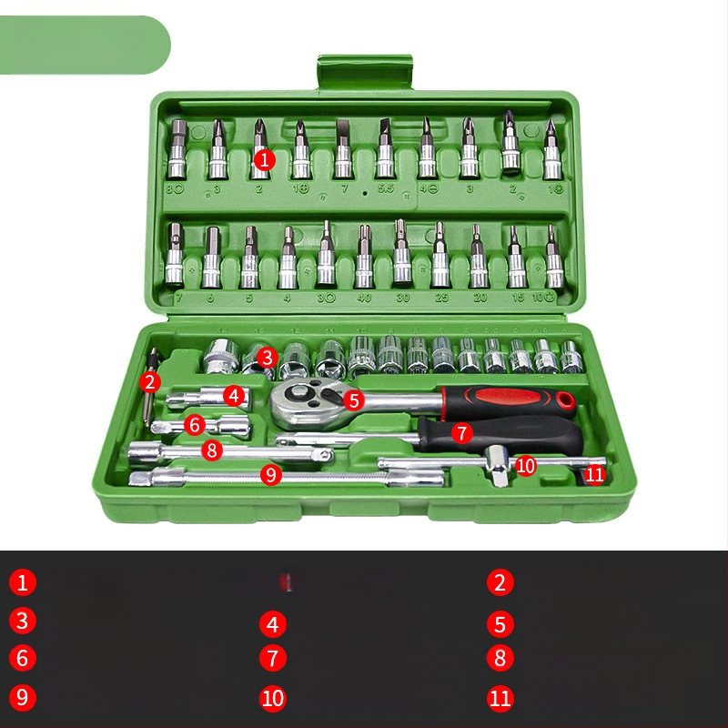 Σετ εργαλείων επισκευής αυτοκινήτου L1639 – Ατσάλι άνθρακα, 108 τεμάχια σε θήκη εργαλείων