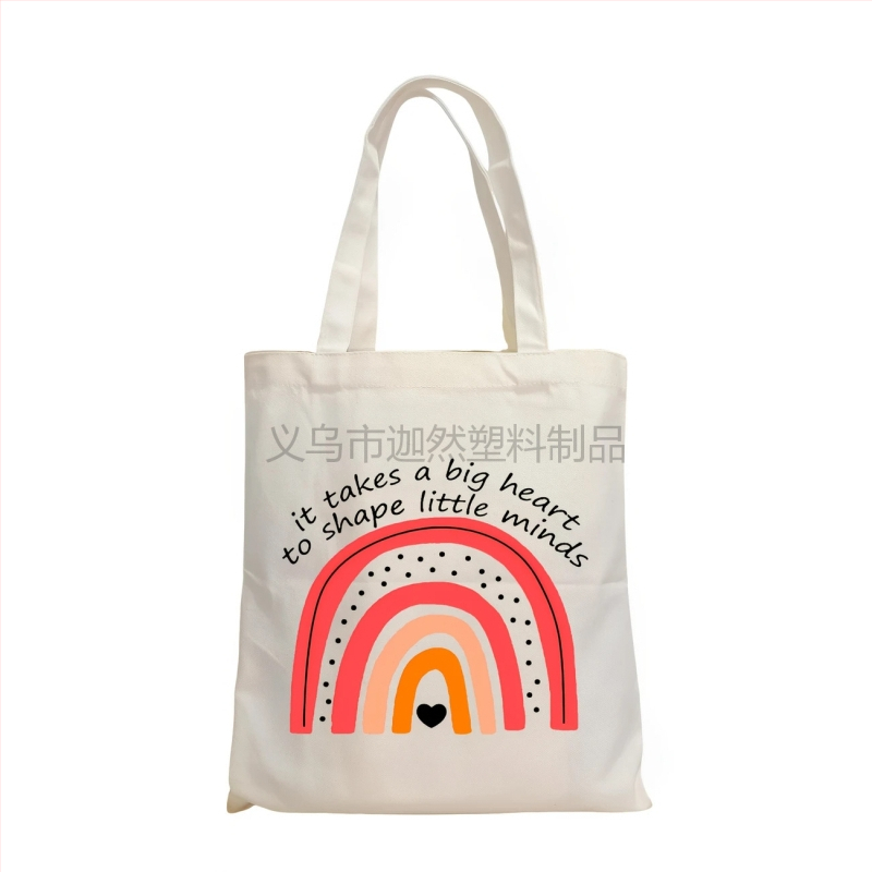 Karan Τσάντα Καμβά Tote με Εκτύπωση Λογοτύπου, UV Ψηφιακή Εκτύπωση και Μεταξοτυπία, Προέλευση Yiwu