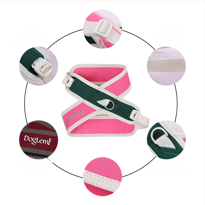 Θωρακικός ιμάντας για σκύλους με πλάτη σε σχήμα Χ, νάιλον+πολυεστέρας, ελαστικό, PD20081/PD20089, DogLemi