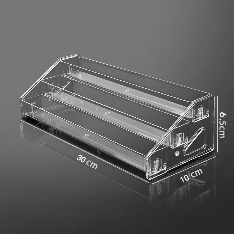 Stalo vandens krioklio stovas parfumerijai ir kosmetikai, skaidrus, didelė talpa, keli aukštai, atsiejama saugykla