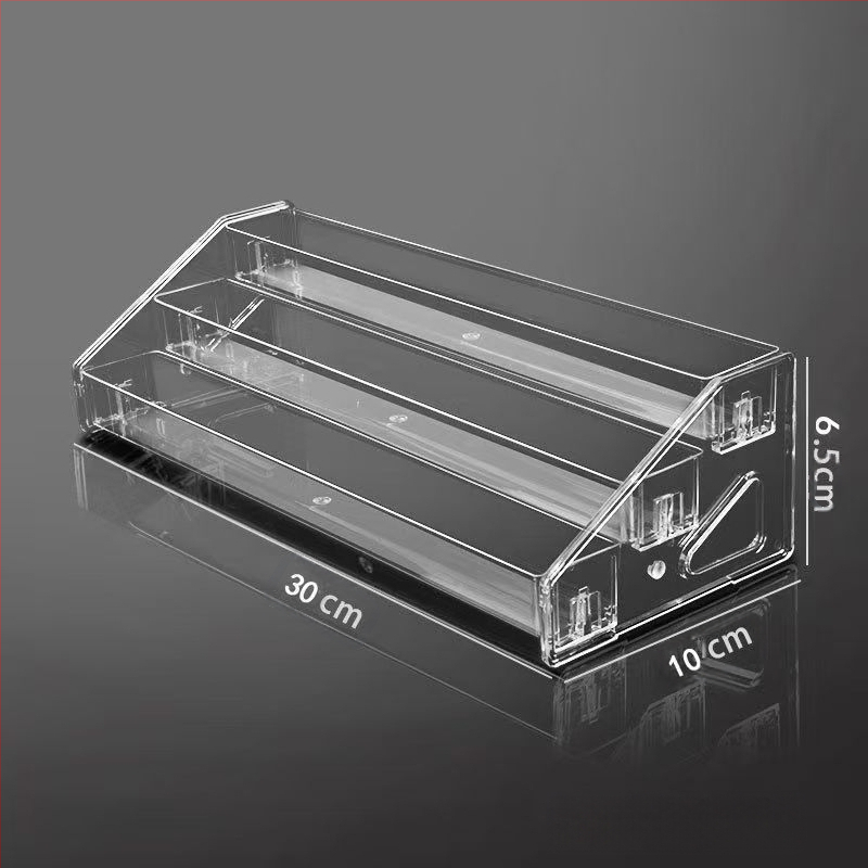 Stalo vandens krioklio stovas parfumerijai ir kosmetikai, skaidrus, didelė talpa, keli aukštai, atsiejama saugykla