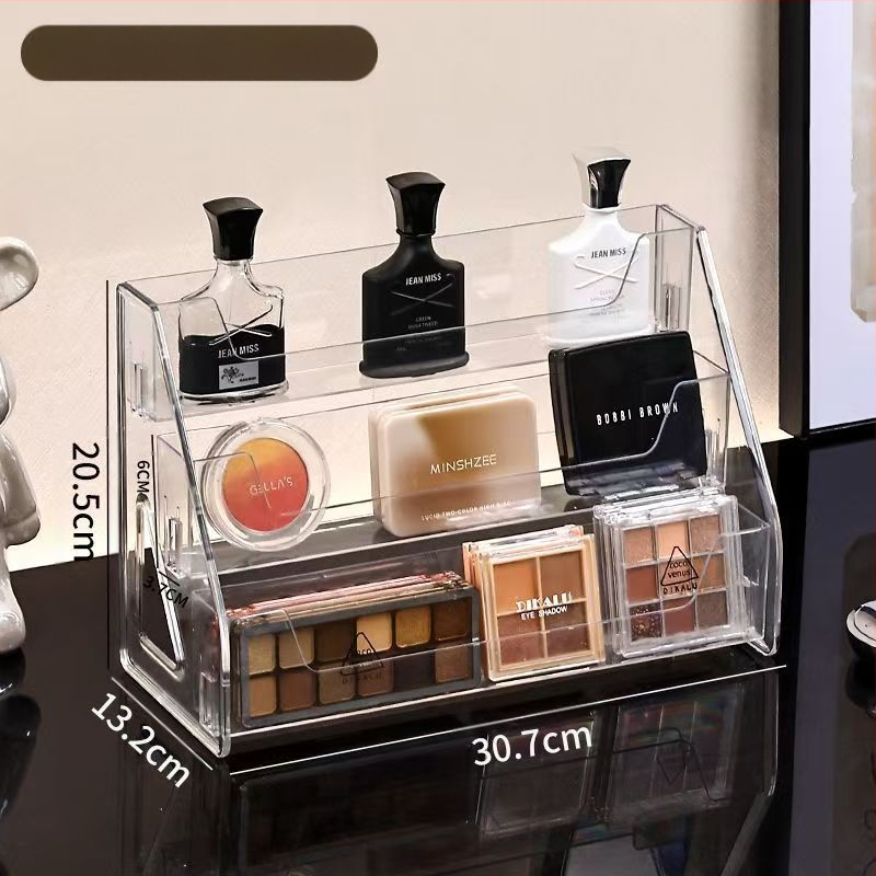 Stalo vandens krioklio stovas parfumerijai ir kosmetikai, skaidrus, didelė talpa, keli aukštai, atsiejama saugykla