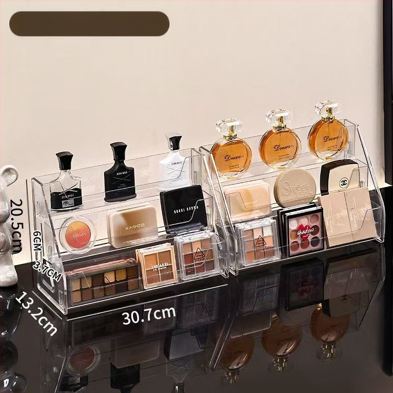 Stalo vandens krioklio stovas parfumerijai ir kosmetikai, skaidrus, didelė talpa, keli aukštai, atsiejama saugykla