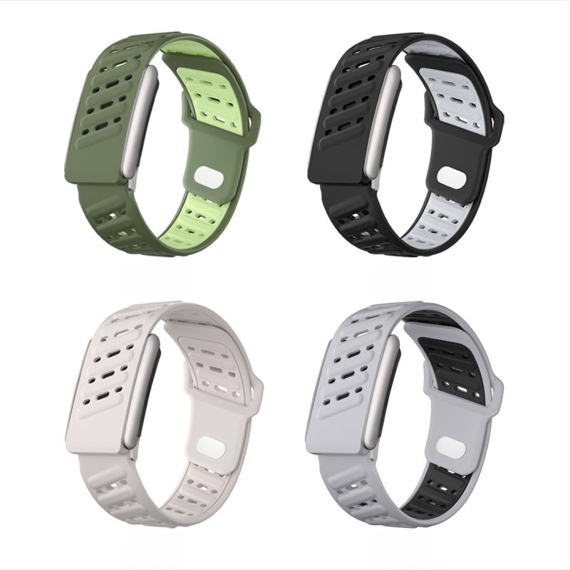 Silikona siksna Whoop 5.0 MG ECG viedpulkstenim — elpojoša, sportiska stila, saderīga ar modeli 42960178, izlaists 2025