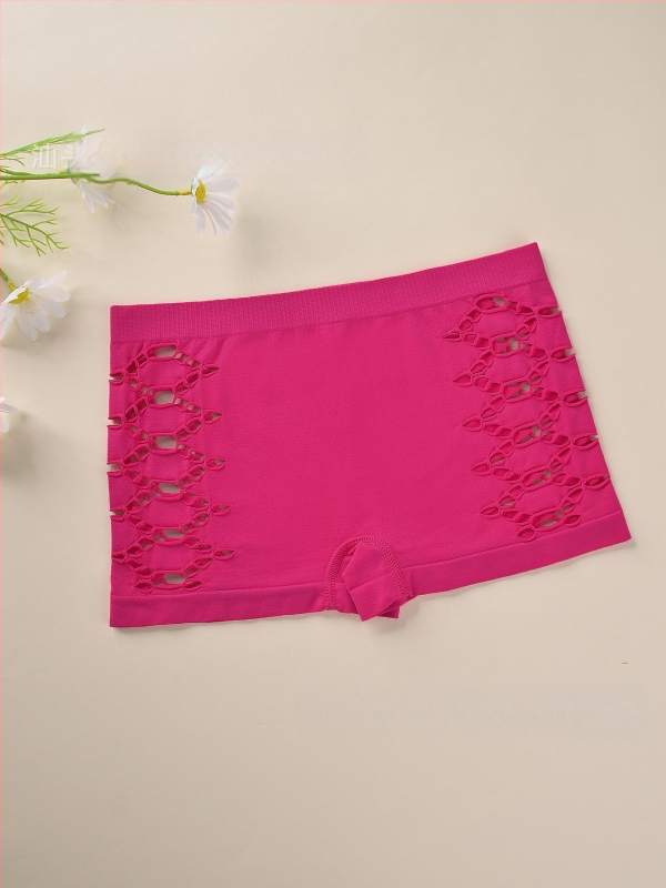 Γυναικείες νάιλον χωρίς ραφές μποξέρ σορτς, διαπνέοντα, μεσαίας ζώνης, πλεκτά