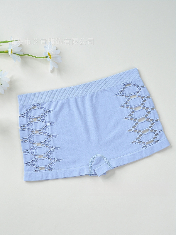 Γυναικείες νάιλον χωρίς ραφές μποξέρ σορτς, διαπνέοντα, μεσαίας ζώνης, πλεκτά