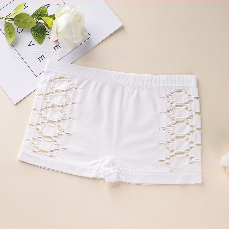 Γυναικείες νάιλον χωρίς ραφές μποξέρ σορτς, διαπνέοντα, μεσαίας ζώνης, πλεκτά