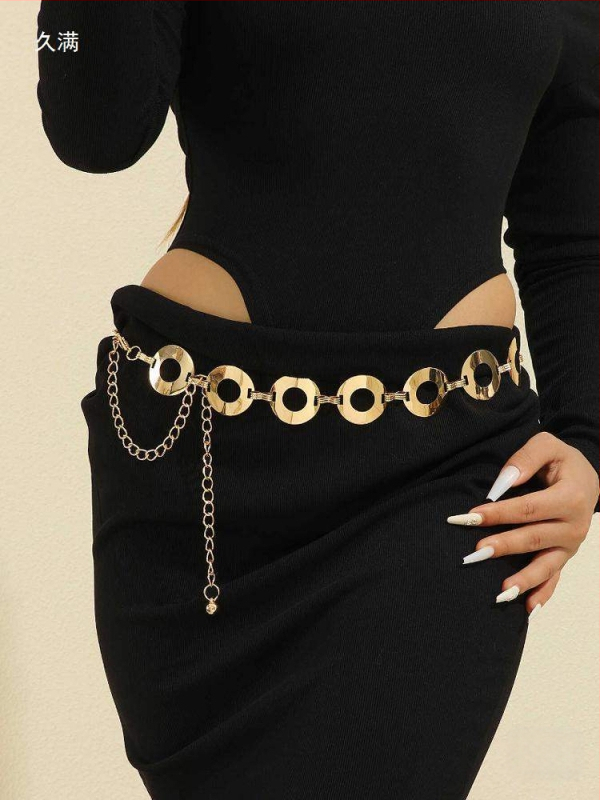 Μεταλλική αλυσίδα μέσης, αγκράφα από κράμα, κούμπωμα με βελόνα, πλάτος <2 cm, Άνοιξη 2025