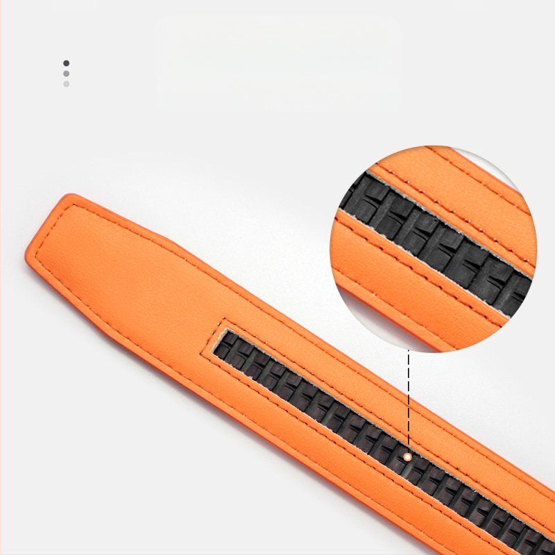 Ανδρική δερμάτινη ζώνη με αυτόματη αγκράφα, γνήσιο δέρμα, διπλό στρώμα βοείου δέρματος, αγκράφα από κράμα