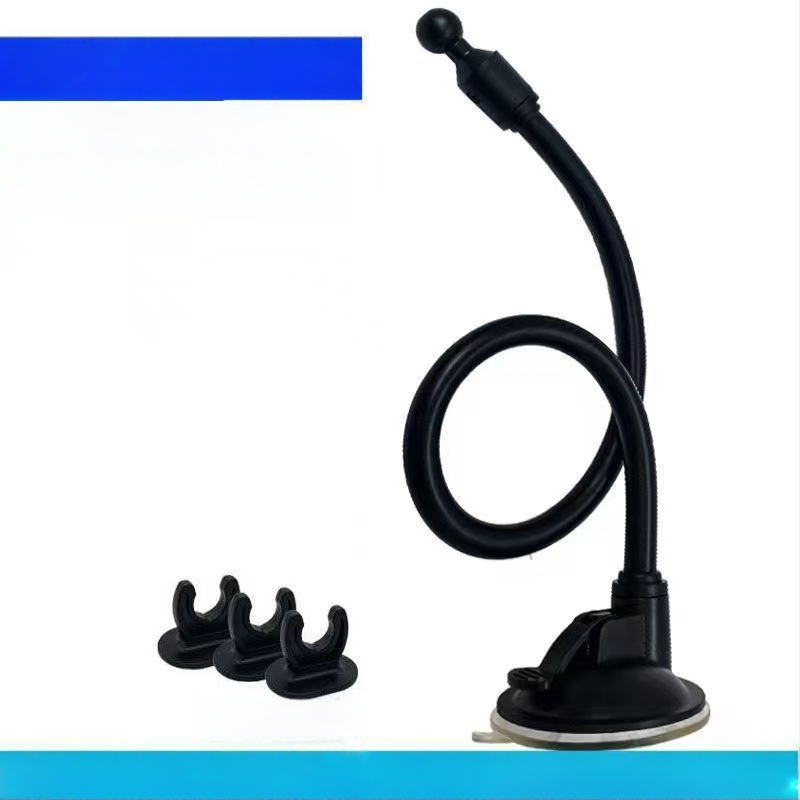 Automašīnas tālruņa turētājs ar sfēras galvu, paplašināto piesūcekni, garu stieni, universālais adapters — modelis RST-X28