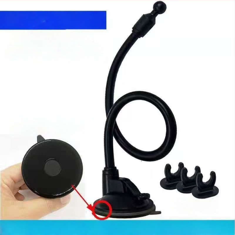 Automašīnas tālruņa turētājs ar sfēras galvu, paplašināto piesūcekni, garu stieni, universālais adapters — modelis RST-X28