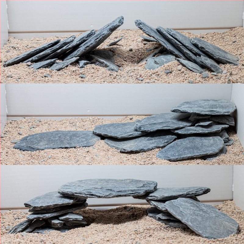 Piatră Peisaj pentru Acvariu – șist natural, plăci subțiri pentru râu în acvariu, model TZd4rHWc
