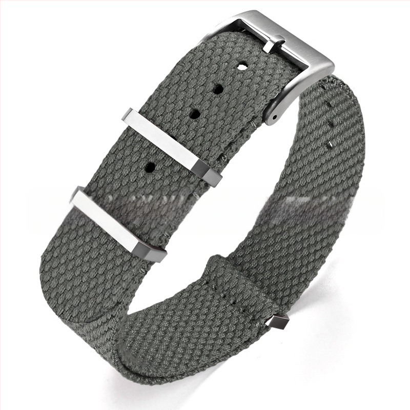 Λουράκι ρολογιού — λινό, μεταλλικός δακτύλιος, προέλευση Shenzhen, μάρκα Cheung kei, καλοκαίρι 2025