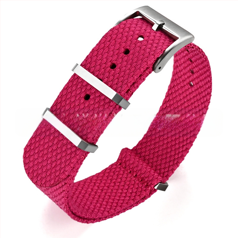 Λουράκι ρολογιού — λινό, μεταλλικός δακτύλιος, προέλευση Shenzhen, μάρκα Cheung kei, καλοκαίρι 2025