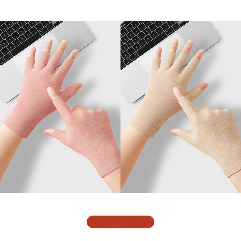 Universālas pašsiltējošas puspirkstu cimdi, silti un izturīgi pret nolietošanos, Flip Cover stils, Ice Silk–kokvilnas maisījums