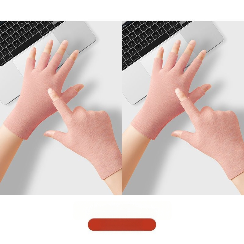 Universālas pašsiltējošas puspirkstu cimdi, silti un izturīgi pret nolietošanos, Flip Cover stils, Ice Silk–kokvilnas maisījums