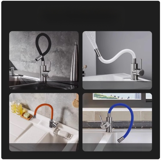 Sukamas virtuvės plautuvo čiaupas su keraminiu kasetiniu vožtuvu, cinko lydinio korpusas, modelis CL-WXCF01