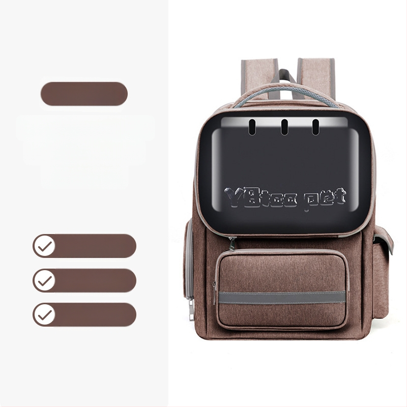 Σακίδιο μεταφοράς κατοικίδιων για γάτες και μικρά σκυλιά, αναπνεύσιμο σχέδιο διαστημικής κάψουλας, μεγάλη χωρητικότητα