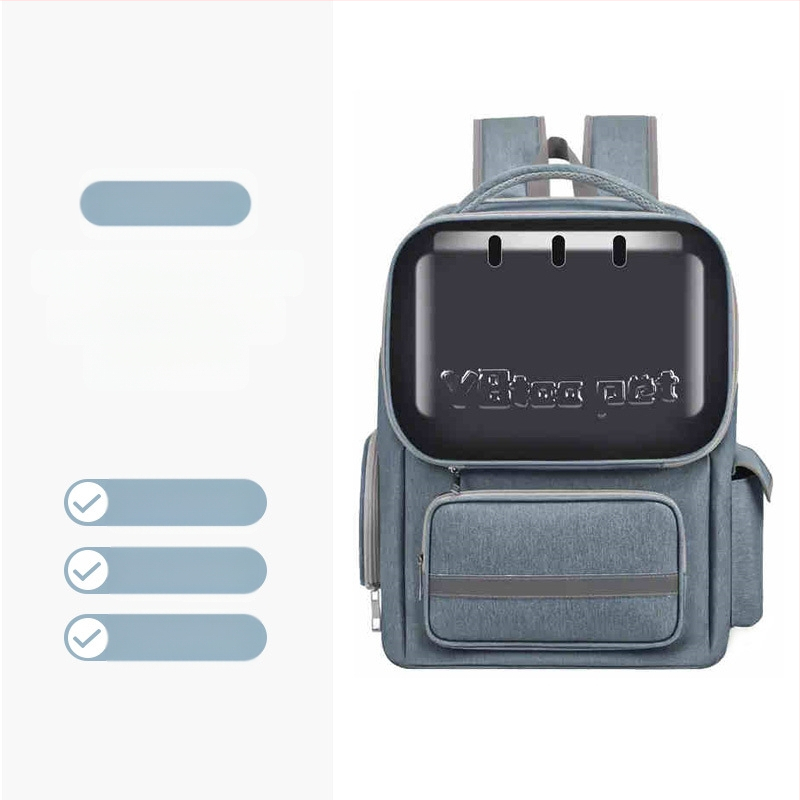 Σακίδιο μεταφοράς κατοικίδιων για γάτες και μικρά σκυλιά, αναπνεύσιμο σχέδιο διαστημικής κάψουλας, μεγάλη χωρητικότητα