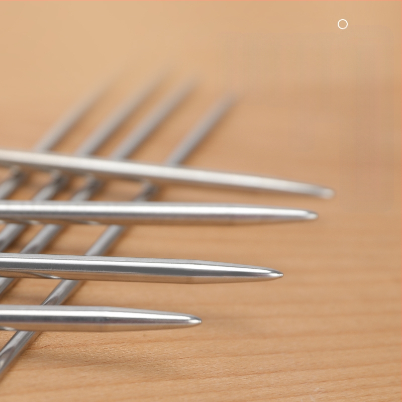 Set igala za pletenje: nehrđajući čelik, kružne igle, duge i ravne igle, kompletan skup alata