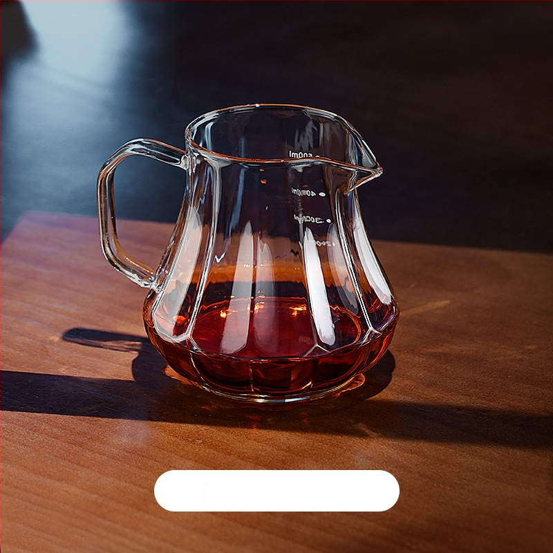 Bincoo Γυάλινο σετ καφέ για κοινή παρασκευή με φλυτζάνι γευσιγνωσίας και φίλτρο – μοντέρνο μινιμαλιστικό στυλ, απλός σχεδιασμός