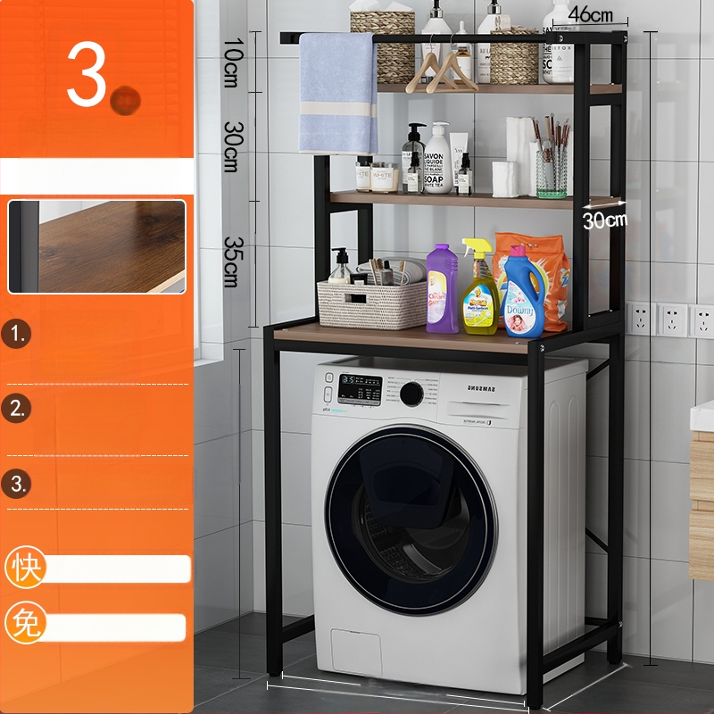 Raft de depozitare pentru mașina de spălat, 6 etaje, montaj pe podea, dulap deschis, pentru baie sau balcon