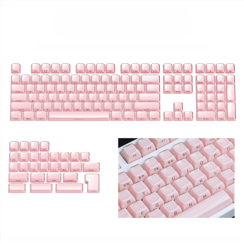 Mechanikus billentyűzethez készült keycap szett, 113 gomb, PC anyag, kettős színű oldalsó gravírozás, Cross-Shaft kompatibilis