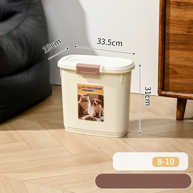 Κοντέινερ αποθήκευσης τροφής κατοικίδιων – αεροστεγής, ανθεκτικό στην υγρασία και στα έντομα, 45 λίτρα, PP υλικό, κατάλληλο για τροφή γάτας και σκύλου