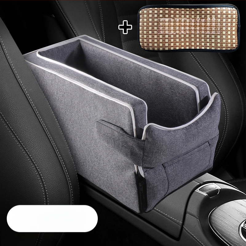 Automobiļa centrālā konsole drošības sēdeklis mājdzīvniekiem – pūkains pildījums, auduma virsma, vissezonu universālais dizains, minimālistisks stils