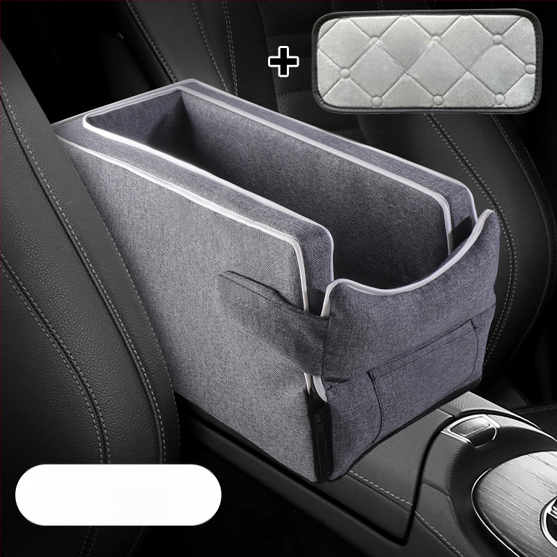 Automobiļa centrālā konsole drošības sēdeklis mājdzīvniekiem – pūkains pildījums, auduma virsma, vissezonu universālais dizains, minimālistisks stils