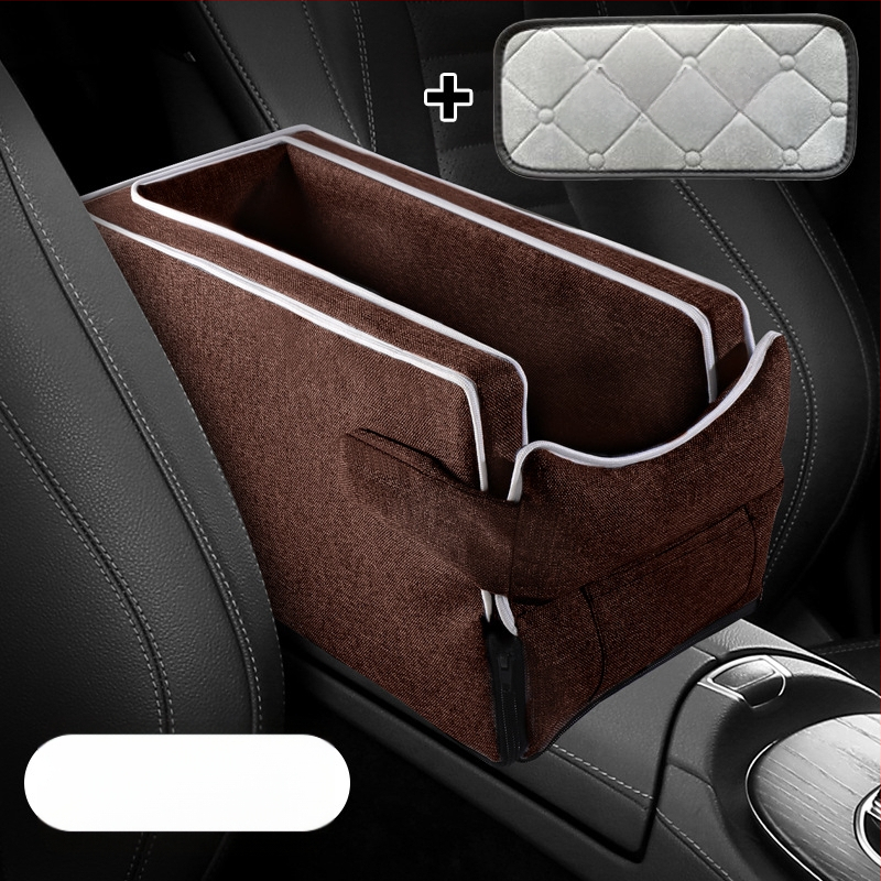 Automobiļa centrālā konsole drošības sēdeklis mājdzīvniekiem – pūkains pildījums, auduma virsma, vissezonu universālais dizains, minimālistisks stils