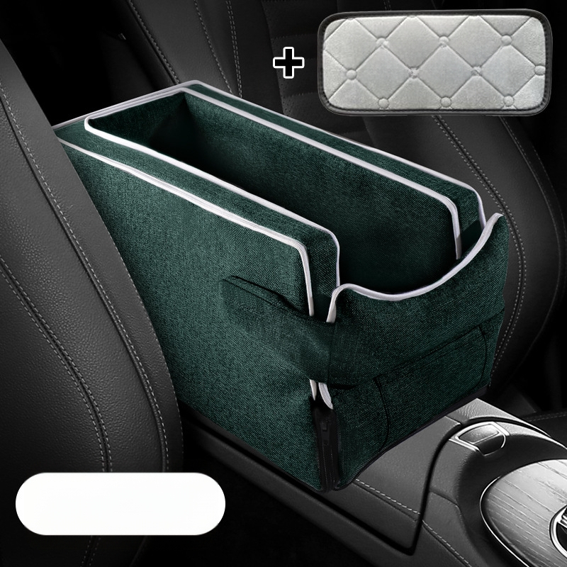 Automobiļa centrālā konsole drošības sēdeklis mājdzīvniekiem – pūkains pildījums, auduma virsma, vissezonu universālais dizains, minimālistisks stils