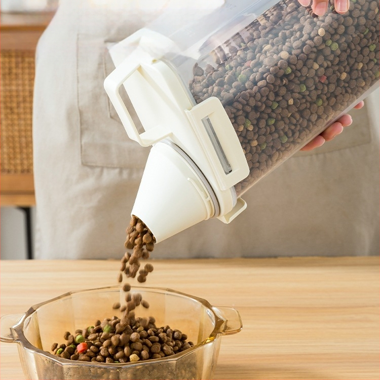 Δοχείο Αποθήκευσης Τροφίμων Κατοικίδιων, Αεροστεγές και Αδιάβροχο, Υλικό PP, Για Τροφή Γάτας και Σκύλου