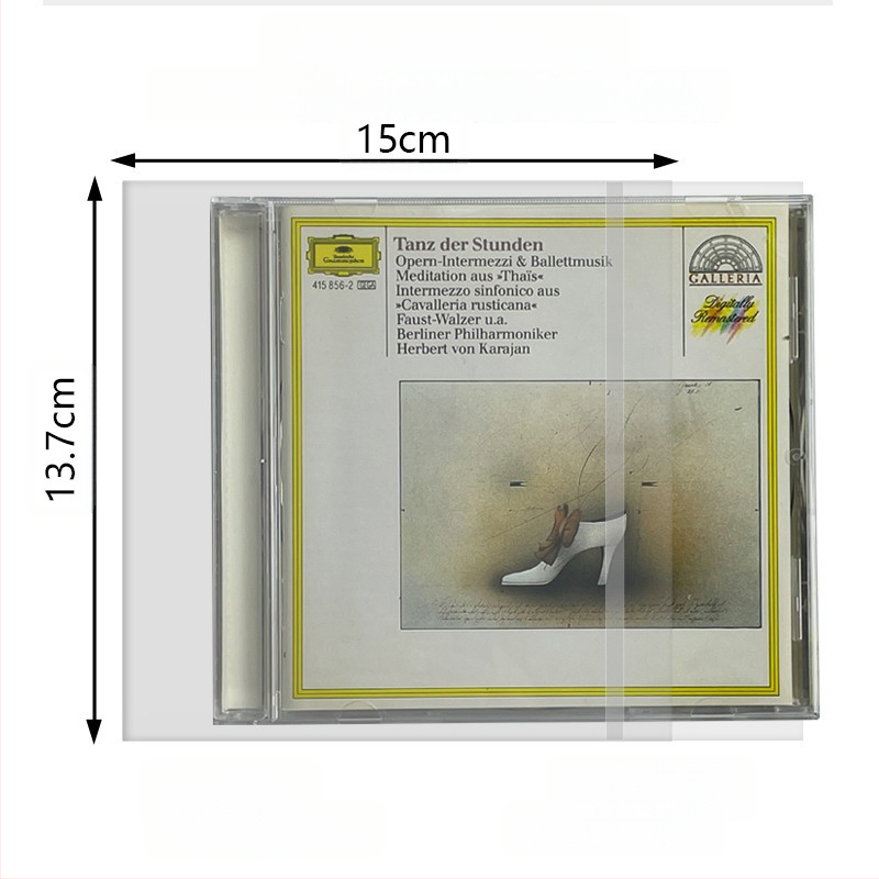 Θήκη προστασίας CD/DVD/Blu-ray — Διαφανής θήκη δίσκου, αυτοσφράγιση, νάιλον πλέγμα, Τύπος Sealed, Κωδικός προϊόντος Fiupeuiroritwr