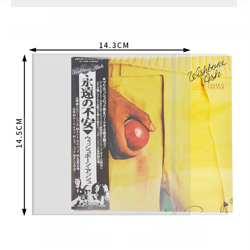 Θήκη προστασίας CD/DVD/Blu-ray — Διαφανής θήκη δίσκου, αυτοσφράγιση, νάιλον πλέγμα, Τύπος Sealed, Κωδικός προϊόντος Fiupeuiroritwr