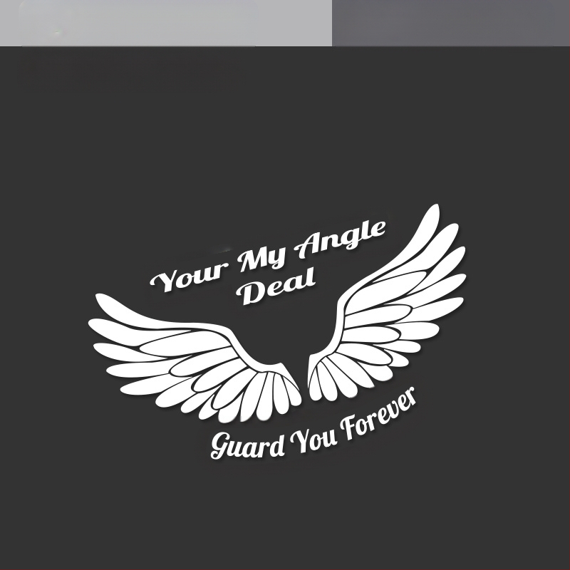 Autó karosszériára szánt matrica – Angyal szárnyai, 3D matrica, Totem minta, mágneses rögzítés