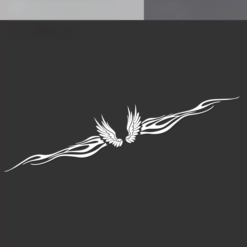 Autó karosszériára szánt matrica – Angyal szárnyai, 3D matrica, Totem minta, mágneses rögzítés