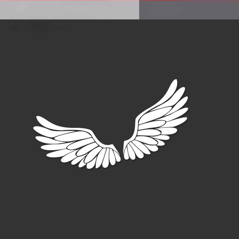 Autó karosszériára szánt matrica – Angyal szárnyai, 3D matrica, Totem minta, mágneses rögzítés