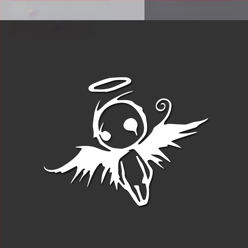 Autó karosszériára szánt matrica – Angyal szárnyai, 3D matrica, Totem minta, mágneses rögzítés