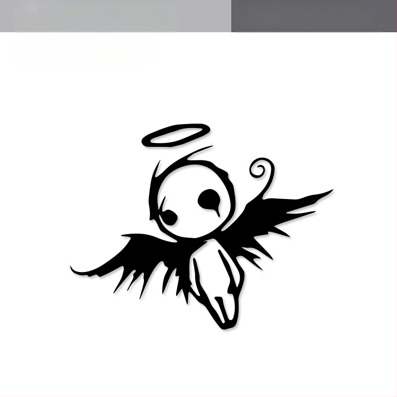 Autó karosszériára szánt matrica – Angyal szárnyai, 3D matrica, Totem minta, mágneses rögzítés