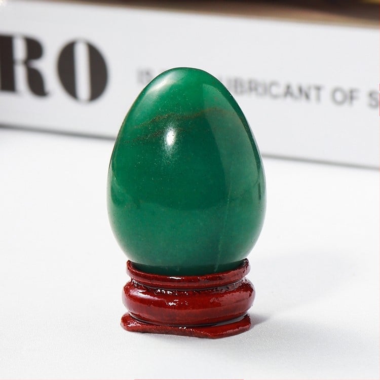 Διακοσμητικό κρυσταλλινο αυγό για διακόσμηση, φυσικός κρύσταλλος, οβάλ σχήμα, λείανση και γυάλισμα, δυνατότητα παραμετροποίησης