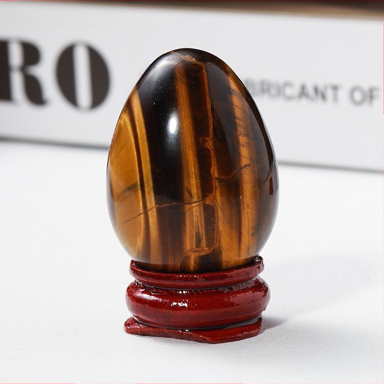 Διακοσμητικό κρυσταλλινο αυγό για διακόσμηση, φυσικός κρύσταλλος, οβάλ σχήμα, λείανση και γυάλισμα, δυνατότητα παραμετροποίησης