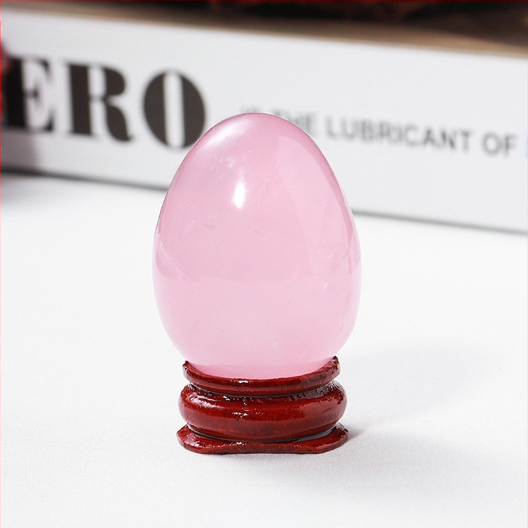 Διακοσμητικό κρυσταλλινο αυγό για διακόσμηση, φυσικός κρύσταλλος, οβάλ σχήμα, λείανση και γυάλισμα, δυνατότητα παραμετροποίησης