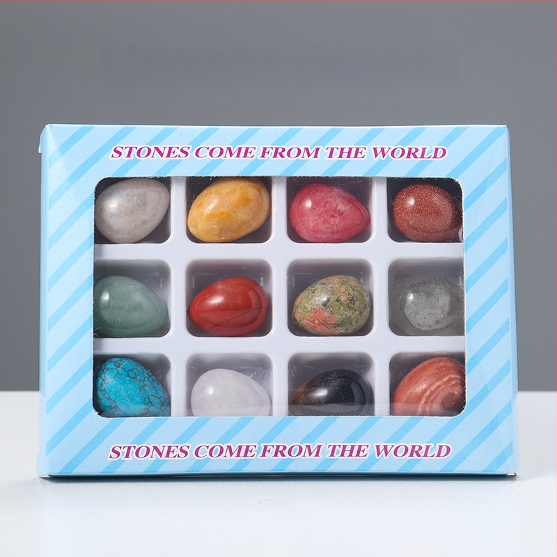 Διακοσμητικό κρυσταλλινο αυγό για διακόσμηση, φυσικός κρύσταλλος, οβάλ σχήμα, λείανση και γυάλισμα, δυνατότητα παραμετροποίησης