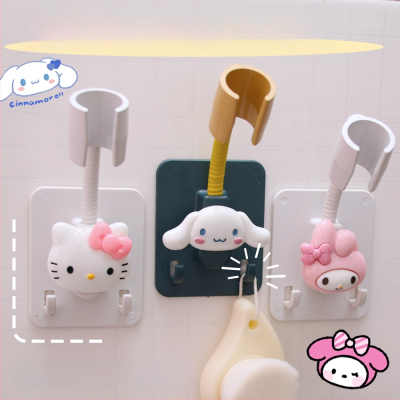 Στήριγμα κεφαλής ντους με αυτοκόλλητη τοποθέτηση χωρίς διάτρηση – ρυθμιζόμενο, πλαστικό αξεσουάρ μπάνιου