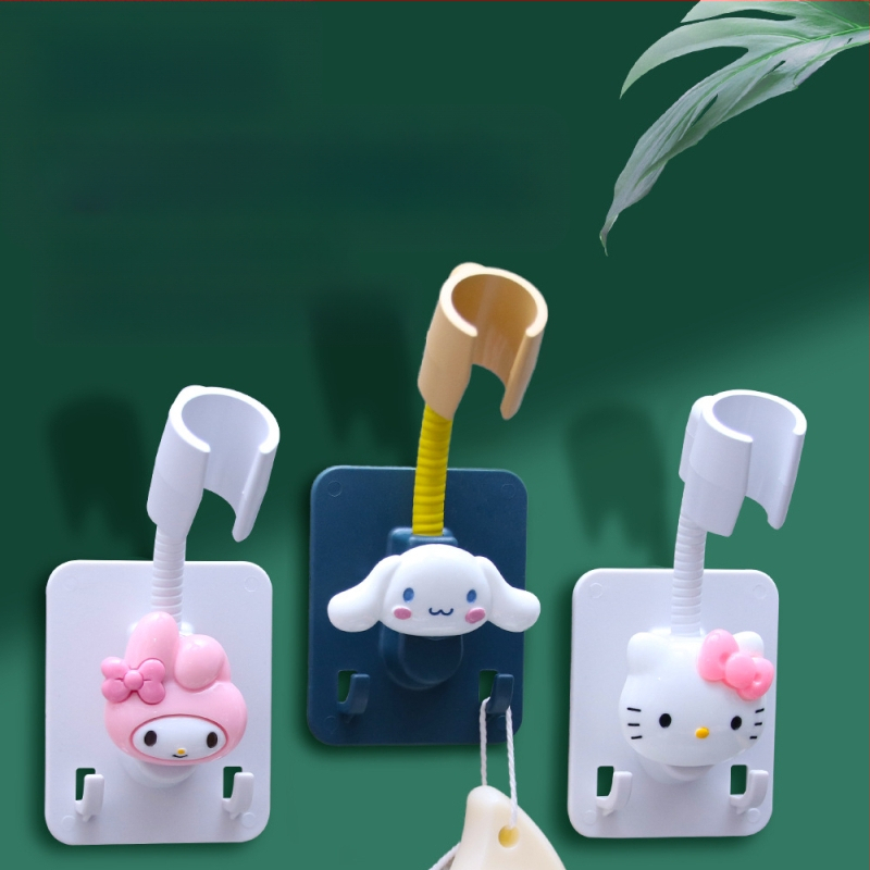 Στήριγμα κεφαλής ντους με αυτοκόλλητη τοποθέτηση χωρίς διάτρηση – ρυθμιζόμενο, πλαστικό αξεσουάρ μπάνιου